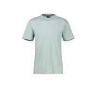 Rundhalsshirt LERROS "Sommerliches T-Shirt mit O-Neck in großen Größen", Herren, Gr. 4XL, grün (misty blau), 100% Baumwolle, Rundhals, Shirts Rundhalsshirt (56498745-4XL) misty blau