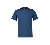Rundhalsshirt LERROS "Sommerliches T-Shirt mit O-Neck in großen Größen", Herren, Gr. 5XL, blau (storm blau), 100% Baumwolle, Rundhals, Shirts Rundhalsshirt (81194513-5XL) storm blau