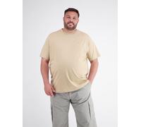 LERROS T-Shirt mit Rundkragen aus weicher Baumwolle, große Größen - Gravel Beige 3XL