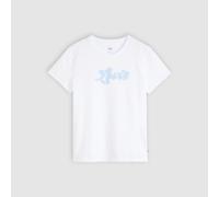Rundhalsshirt LEVI'S "THE PERFECT TEE", Damen, Gr. XL (42), rhinestone levis weiß, Jersey, Obermaterial: 100% Baumwolle, kontrastfarbene Details, figurbetont hüftlang, Rundhals, Shirts Rundhalsshirt,