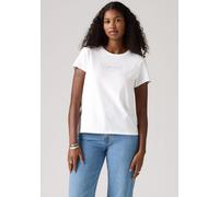 Levi's® T-Shirt mit Ziersteinbesatz und Rundhalsausschnitt in Weiss, Größe XS