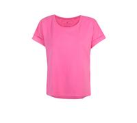 Rundhalsshirt LIEBLINGSSTÜCK "CamilaEp", Damen, Gr. L (40), pink (lovely pink), Jersey, Obermaterial: 100% Baumwolle, clean, unifarben, regular fit taillenbedeckt, Rundhals, Umschlagbund, Shirts Rundh