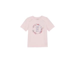Rundhalsshirt MINYMO "Rundhalsshirt MIT-shirt SS", Mädchen, Gr. 140, pink (pink dogwood), Obermaterial: 95% Baumwolle CO. 5% Elasthan EL., Shirts Rundhalsshirt (18080623-140) pink dogwood