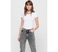 ONLY Damen Onllive Love S/S O-Neck Top JRS Blouse, Weiß, XL EU