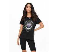 Only T-Shirt mit Motiv- und Statement-Print Modell 'LUCY' in Black, Größe L