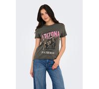 ONLY Damen Onllucy Life Reg S/S Top JRS Noos, Magnet, M