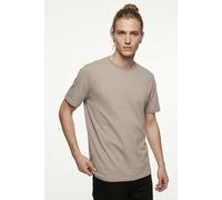 Rundhalsshirt ONLY & SONS "ONSFRED LIFE RLX SS STRIPE TEE NOOS", Herren, Gr. M, beige (desert taupe stripes:gardenia), Jersey, Obermaterial: 100% Baumwolle, gestreift, relaxed fit normal, Rundhals, Sh