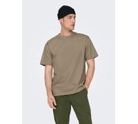 Only & Sons Herren T-Shirt 'FRED' – Rundhalsausschnitt – Desert Taupe – Größe L