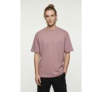 Rundhalsshirt ONLY & SONS "ONSFRED RLX SS TEE", Herren, Gr. L, twilight mauve, Single Jersey, Obermaterial: 100% Baumwolle, unifarben, relaxed fit normal, Rundhals, Shirts Rundhalsshirt, Baumwolle, re
