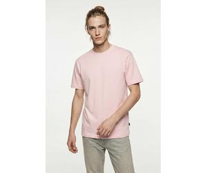 Rundhalsshirt ONLY & SONS "ONSFRED RLX SS TEE", Herren, Gr. L, veiled pink, Single Jersey, Obermaterial: 100% Baumwolle, unifarben, relaxed fit normal, Rundhals, Shirts Rundhalsshirt, Baumwolle, relax