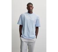 Rundhalsshirt PEGADOR "TRAVNIK OVERSIZED TEE", Herren, Gr. XXL, washed ocean blau, Single Jersey, Obermaterial: 100% Baumwolle, bedruckt, oversize normal, Rundhals, gerader Abschluss, Shirts Rundhalss