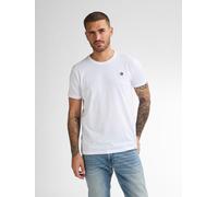 Rundhalsshirt PETROL INDUSTRIES, Herren, Gr. 3XL, weiß (hellweiß), Jersey, Obermaterial: 100% Baumwolle, unifarben, regular fit taillenbedeckt, Rundhals, gerader Abschluss, Shirts Rundhalsshirt, mit L