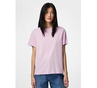 Rundhalsshirt PIECES "PCRIA SS SOLID TEE NOOS BC", Damen, Gr. S, winsome orchid, Single Jersey, Obermaterial: 100% Baumwolle, unifarben, regular fit normal, Rundhals, Shirts Rundhalsshirt (71901049-S)