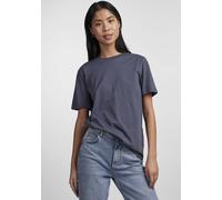 Rundhalsshirt PIECES "PCRIA SS SOLID TEE NOOS BC", Damen, Gr. XL, blau (ombre blau), Single Jersey, Obermaterial: 100% Baumwolle, unifarben, regular fit normal, Rundhals, Shirts Rundhalsshirt (6300822
