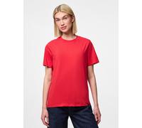 Rundhalsshirt PIECES "PCRIA SS SOLID TEE NOOS BC", Damen, Gr. XS, rot (lollipop), Single Jersey, Obermaterial: 100% Baumwolle, unifarben, regular fit normal, Rundhals, Shirts Rundhalsshirt, Baumwolle,