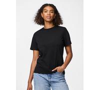 Rundhalsshirt PIECES "PCRIA SS SOLID TEE NOOS BC", Damen, Gr. XS, schwarz, Single Jersey, Obermaterial: 100% Baumwolle, unifarben, casual, regular fit, Rundhals, Shirts Rundhalsshirt (91131536-XS)
