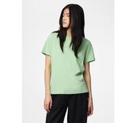 Rundhalsshirt PIECES "PCRIA SS SOLID TEE NOOS BC", Damen, Gr. XS, sprucestone, Single Jersey, Obermaterial: 100% Baumwolle, unifarben, regular fit normal, Rundhals, Shirts Rundhalsshirt (33692450-XS)