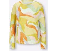 Rundhalsshirt pistazie-limone-bedruckt 34