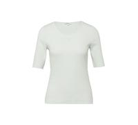 Rundhalsshirt S.OLIVER, Damen, Gr. 38, sky blau stripe, Jersey, Obermaterial: 95% Baumwolle, 5% Elasthan, gestreift, tailliert hüftbedeckend, tiefer Rundhals, abgesteppte Kante, Shirts Rundhalsshirt, 