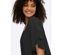 Rundhalsshirt SHEEGO "Shirt", Damen, Gr. 52/54, schwarz, 95% Viskose, 5% Elasthan, unifarben, Rundhals, Shirts Rundhalsshirt (90828241-52) schwarz
