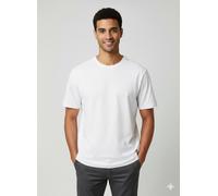 Rundhalsshirt SELECTED HOMME "SLHZLOOSE-BOB SS O-NECK TEE", Herren, Gr. XXL, weiß (hellweiß), Jersey, Obermaterial: 100% Baumwolle, unifarben, loose fit, Rundhals, Shirts Rundhalsshirt (17914316-XXL) 