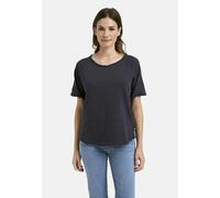 Rundhalsshirt SMITH & SOUL, Damen, Gr. M, blau (marine), Single Jersey, Material: 100% Baumwolle, unifarben, regular fit kurz, Rundhals, Raglanärmel offene Naht, Shirts Rundhalsshirt, aus Baumwolle (6