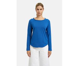 Rundhalsshirt SMITH & SOUL, Damen, Gr. S, royal, Sweatware, Material: 100% Baumwolle, unifarben, regular fit normal, Rundhals, Raglanärmel gerader Abschluss, Shirts Rundhalsshirt, aus Baumwolle (13385