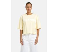 Rundhalsshirt SMITH & SOUL, Damen, Gr. XL, butter, Single Jersey, Material: 100% Baumwolle, bedruckt, gerade kurz, Rundhals, eingesetzt gerader Abschluss, Shirts Rundhalsshirt, aus Baumwolle (26823108