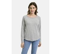 Rundhalsshirt SMITH & SOUL, Damen, Gr. XXL, grau (grai), Single Jersey, Material: 100% Baumwolle, unifarben, slim fit normal, Rundhals, Raglanärmel gerader Abschluss, Shirts Rundhalsshirt, aus Baumwol