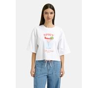 Rundhalsshirt SMITH & SOUL, Damen, Gr. XXL, peach, Single Jersey, Material: 100% Baumwolle, bedruckt, gerade kurz, Rundhals, eingesetzt gerader Abschluss, Shirts Rundhalsshirt, aus Baumwolle (50308665