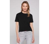 Rundhalsshirt SOCCX, Damen, Gr. XXL, schwarz, Single Jersey, Material: 100% Baumwolle, unifarben, regular fit normal, Rundhals, eingesetzt gerader Abschluss, Shirts Rundhalsshirt, mit Baumwolle (84494