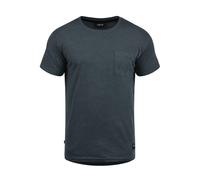 Rundhalsshirt SOLID "Rundhalsshirt SDBob", Jungen, Gr. L, blau (ins bl mel), Obermaterial: 60% Baumwolle CO. 40% Polyester PES., Shirts Rundhalsshirt (66514633-L) ins bl mel