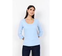 Rundhalsshirt SOYACONCEPT "SC-PYLLE 175", Damen, Gr. XL, windsurfer, Single Jersey, Obermaterial: 58% Baumwolle, 36% Polyester, 6% Elasthan, unifarben, figurumspielend normal, Rundhals, Shirts Rundhal