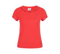 Rundhalsshirt SPORTALM KITZBÜHEL, Damen, Gr. 38, rot (strawberry rot), Single Jersey, Obermaterial: 100% Lyocell, unifarben, körpernah hüftlang, Rundhals, Shirts Rundhalsshirt, mit Folienglanz (938334