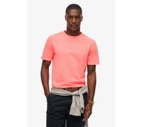 Rundhalsshirt SUPERDRY "CLASSIC ESSENTIAL TEE", Damen, Gr. 3XL, washed fiery coral, Single Jersey, Obermaterial: 100% Baumwolle, unifarben, relaxed fit normal, Rundhals, Shirts Rundhalsshirt (18001451