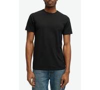Rundhalsshirt SUPERDRY "CLASSIC ESSENTIAL TEE", Herren, Gr. XXXL, schwarz (jet schwarz), Single Jersey, Obermaterial: 100% Baumwolle, unifarben, modisch, relaxed fit normal, Rundhals, Kurzarm, Shirts