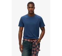 Rundhalsshirt SUPERDRY "CLASSIC ESSENTIAL TEE", Herren, Gr. XXL, skate navy, Single Jersey, Obermaterial: 100% Baumwolle, unifarben, relaxed fit normal, Rundhals, Shirts Rundhalsshirt (78227357-XXL) s