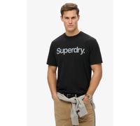 Rundhalsshirt SUPERDRY "CORE LOGO CITY T SHIRT", Herren, Gr. M, schwarz, Single Jersey, Obermaterial: 100% Baumwolle, bedruckt, loose fit normal, Rundhals, Shirts Rundhalsshirt (15624204-M)