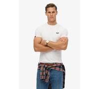 Superdry Essential Contrast Embroidered Kurzarm-t-shirt M Optic