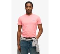 Rundhalsshirt SUPERDRY "ESSENTIAL LOGO EMB TEE", Damen, Gr. XL, pink (candy pink), Single Jersey, Obermaterial: 100% Baumwolle, bedruckt, slim fit hüftlang, Rundhals, Shirts Rundhalsshirt (94724514-XL