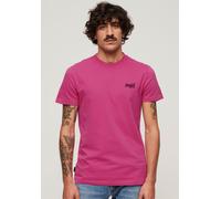 Superdry Herren Essential T-Shirt aus Bio-Baumwolle mit Logo Echo Pink XXL