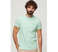 Rundhalsshirt SUPERDRY "ESSENTIAL LOGO EMB TEE", Herren, Gr. 3XL, grün (light mint), Single Jersey, Obermaterial: 100% Baumwolle, unifarben, slim fit hüftlang, Rundhals, Shirts Rundhalsshirt (82380354