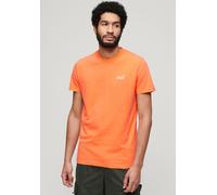 Rundhalsshirt SUPERDRY "ESSENTIAL LOGO EMB TEE", Herren, Gr. XL, gelb (sunbust), Single Jersey, Obermaterial: 100% Baumwolle, unifarben, slim fit hüftlang, Rundhals, Shirts Rundhalsshirt (23429155-XL)