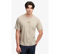 Rundhalsshirt SUPERDRY "MICRO LOGO T SHIRT", Herren, Gr. M, shell weiß, Single Jersey, Obermaterial: 100% Baumwolle, bedruckt, loose fit normal, Rundhals, Shirts Rundhalsshirt, Baumwolle, loose fit (2