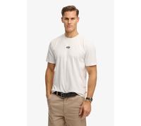 Rundhalsshirt SUPERDRY "MICRO LOGO TSHIRT", Damen, Gr. XXL, optic, Single Jersey, Obermaterial: 100% Baumwolle, unifarben, loose fit normal, Rundhals, Shirts Rundhalsshirt, mit Micro-Marken-Logo (1136