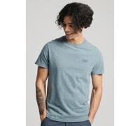 Rundhalsshirt SUPERDRY "Vintage Logo Emb Te", Herren, Gr. XL (50), blau (desert sky blau), Single Jersey, Obermaterial: 100% Baumwolle, meliert, schmal hüftbedeckend, Rundhals, gerader Abschluss, Shir