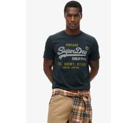 Superdry Herren-T-Shirt Vintage Logo Heritage Relaxed – Finster Marineblau S