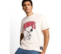 Rundhalsshirt TOM TAILOR DENIM, Herren, Gr. L, gardenia weiß, Single Jersey, Obermaterial: 100% Baumwolle, Rundhals, Shirts Rundhalsshirt (96431424-L) gardenia weiß