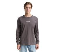 Tom Tailor Denim Herren 1047403 Langarmshirt mit Text-Print