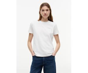 Rundhalsshirt TOMMY HILFIGER "1985 REG MINI CORP LOGO C-NK SHORT SLEEVE", Damen, Gr. XL, weiß (nos ecru), Single Jersey, Obermaterial: 95% Baumwolle, 5% Elasthan, unifarben, Basic, regular fit hüftbed